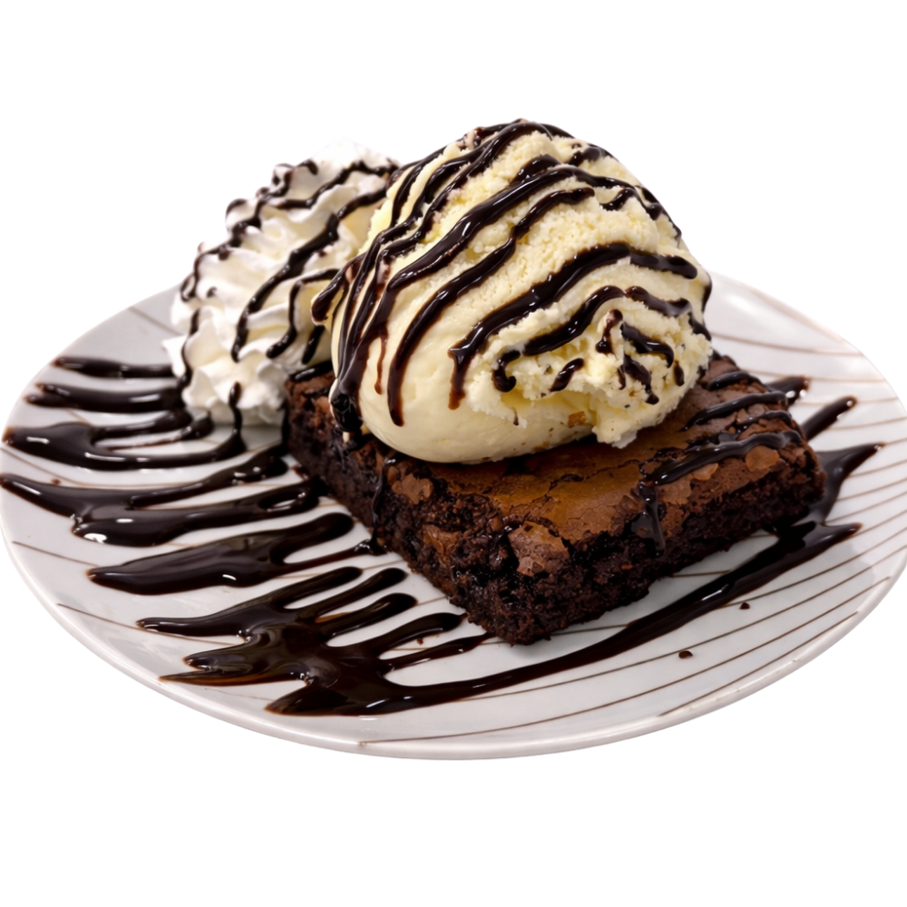 Brownie con Helado