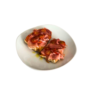Tosta de Jamón Serrano, Tomate y Aceite