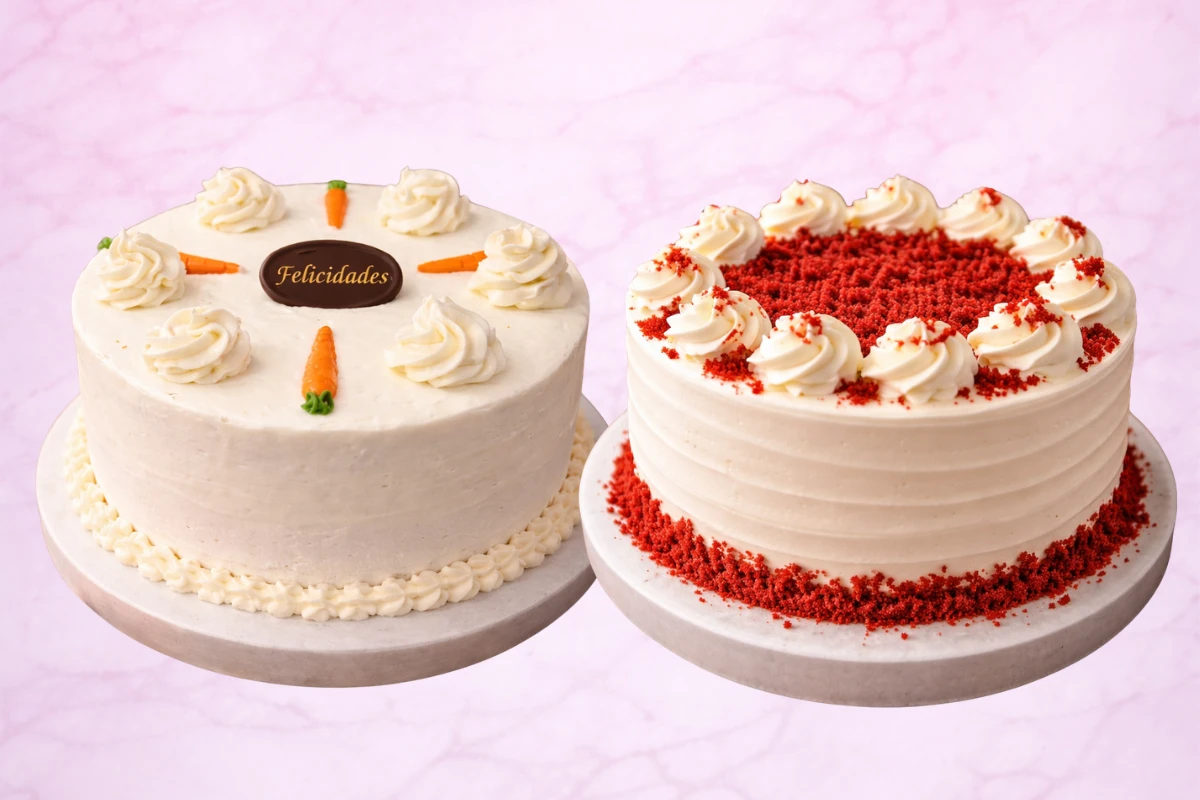Tartas de queso, red velvet o zanahoria