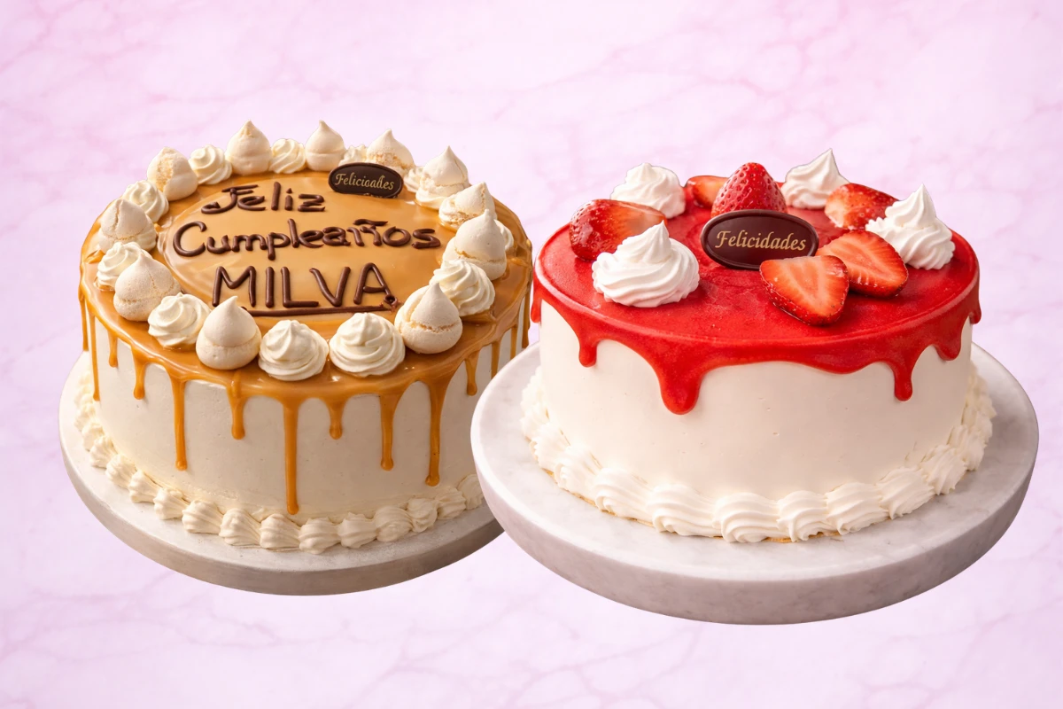 Tarta tradicional con decoración simple